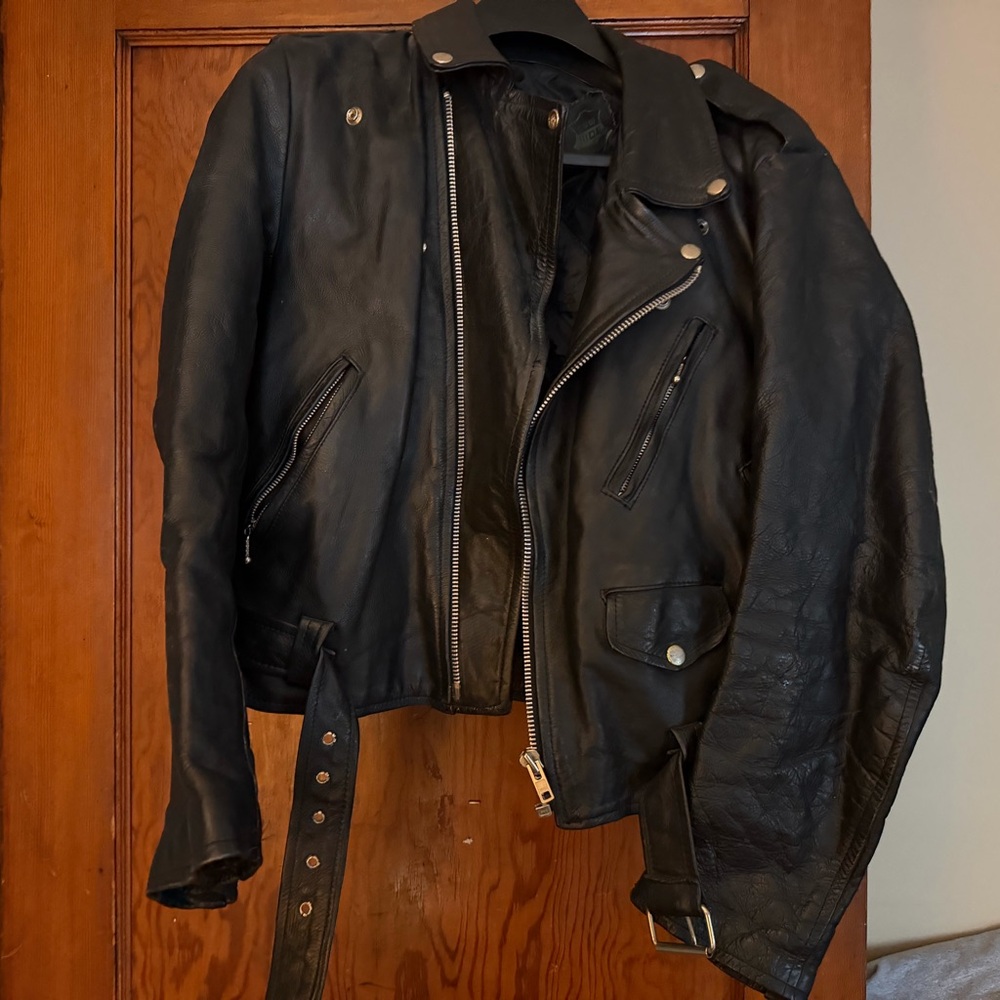 Men's Classic Black Biker Jacket